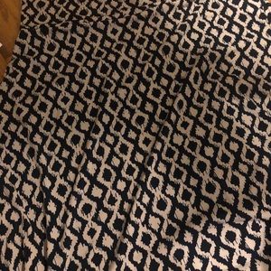 Navy and tan 2x LuLaRoe Azure skirt